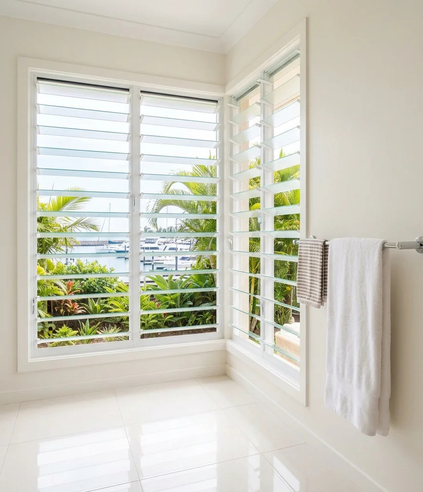 Bright tiled interior of a Yorkeys Knob coastal home