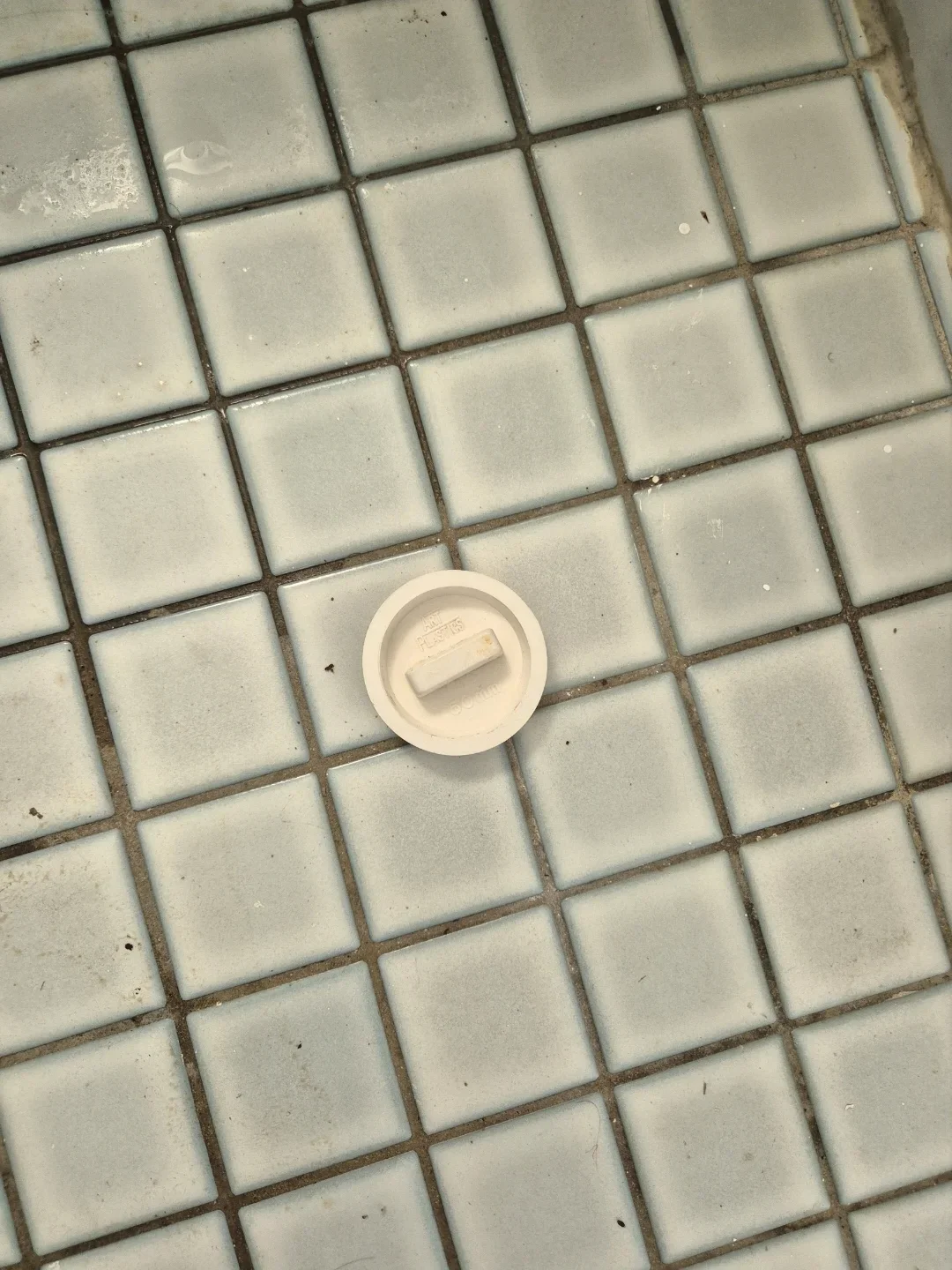 Shower drain after bond clean